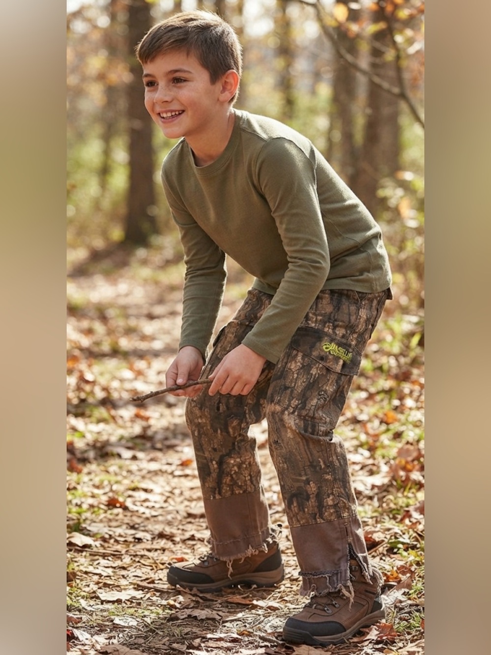 Boys Magellan Outdoors Realtree Edge Camo Hunting Pants Boys Medium